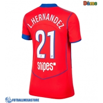 Fotballdrakt Dame Paris Saint-Germain Lucas Hernandez #21 Tredjedrakt 2025-26 Kortermet